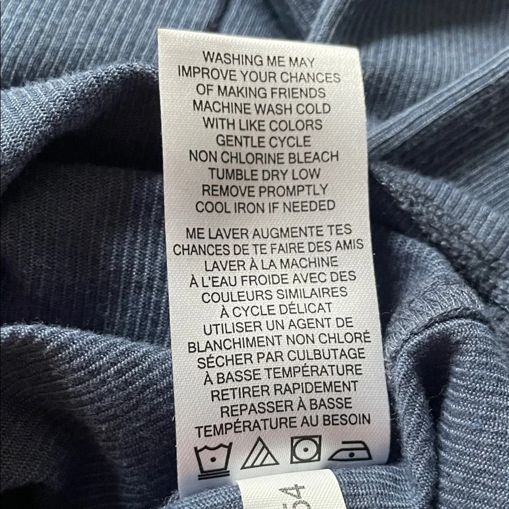 Travis Mathew Navy Blue Long-Sleeve Casual Button-Down Shirt - Picture 10 of 10